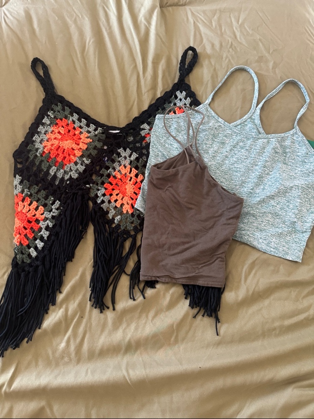 Women’s green Cami Tank Top bundle